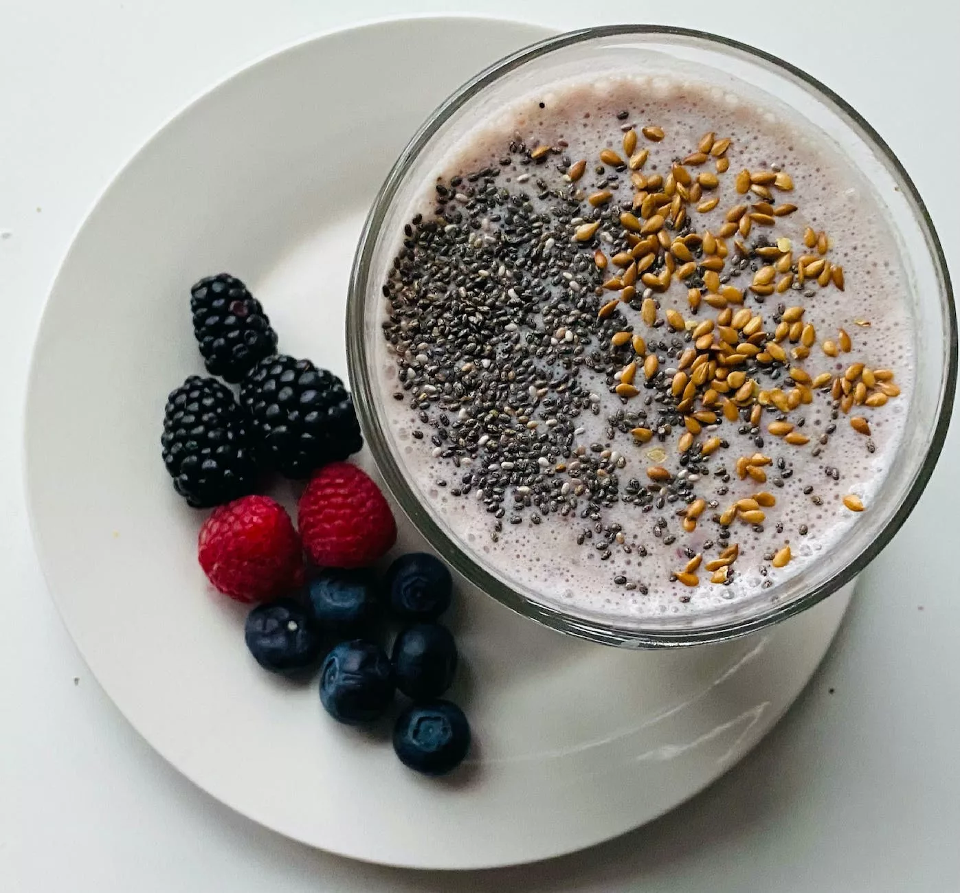 a close up shot of a smoothie bowl